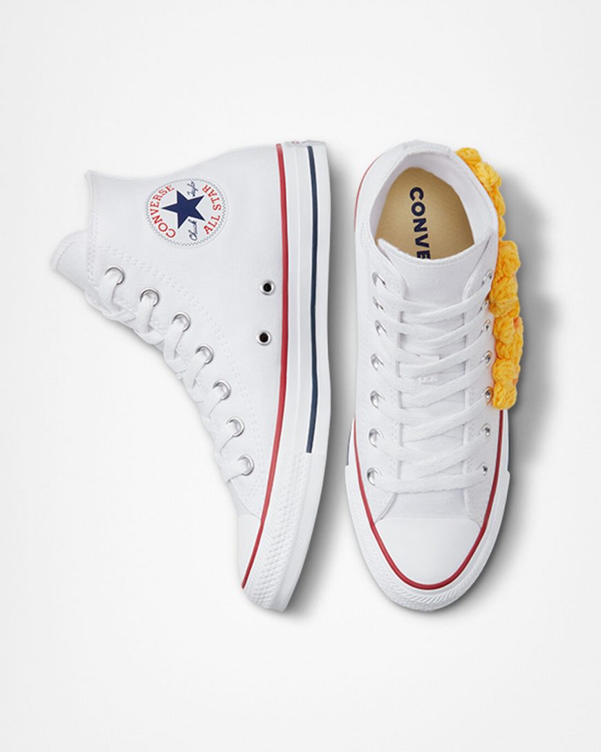 Tenisi Inalti Barbati Converse Chuck Taylor All Star LTD 3D Floral Galbeni Flori | RO C0AW13672